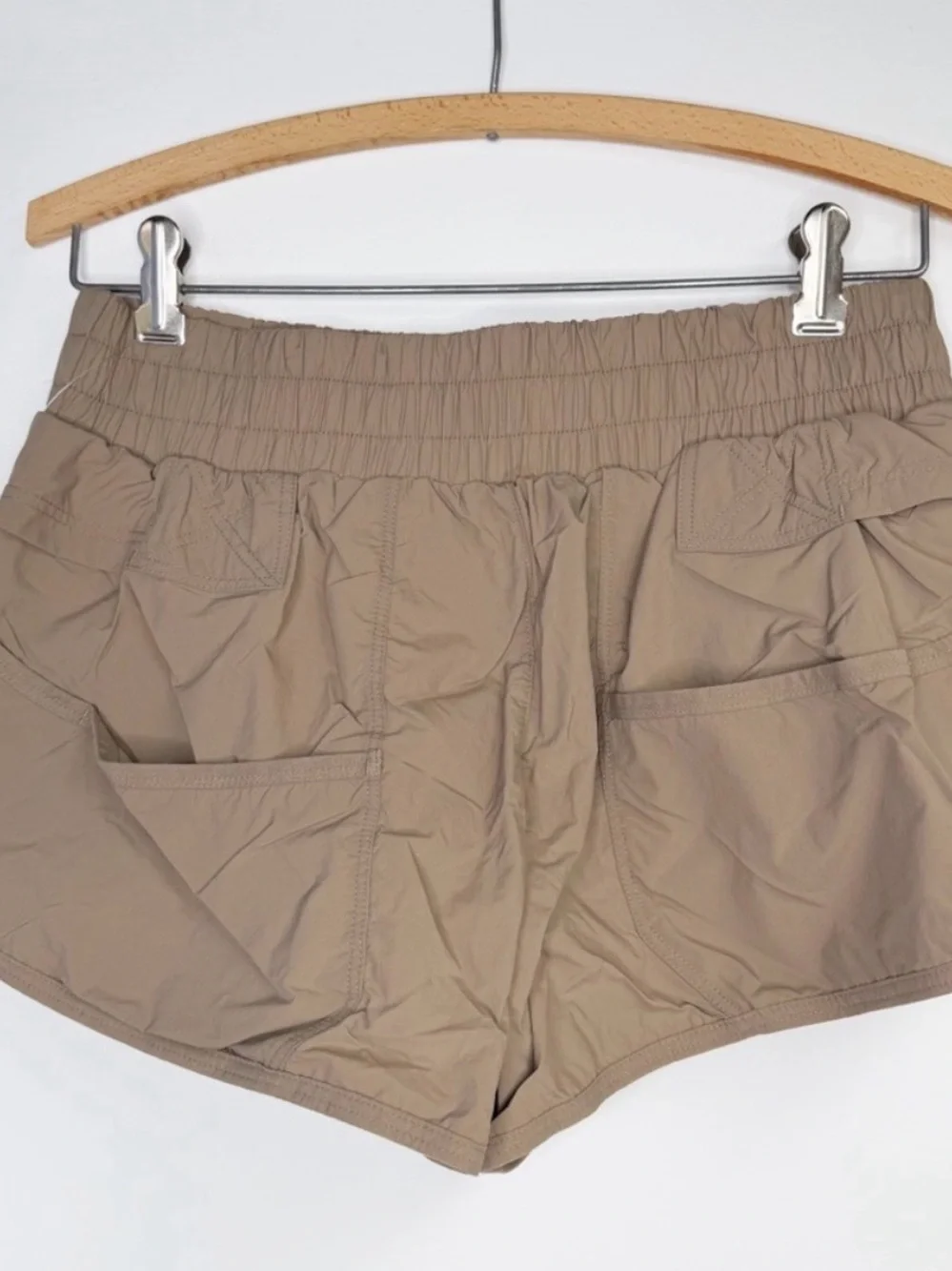 FP Movement Above And Beyond Shorts Utility Brown Sz M NWT